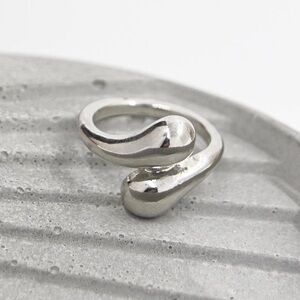 Silver Water Drop Ring